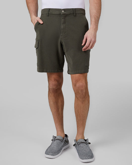 MEN'S STRETCH COMFORT "SWEATPANT" CARGO SHORT
