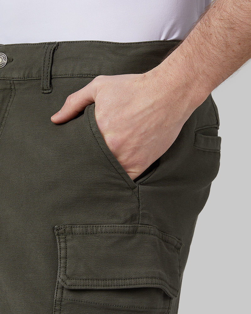 MEN'S STRETCH COMFORT "SWEATPANT" CARGO SHORT