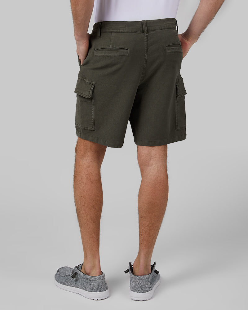 MEN'S STRETCH COMFORT "SWEATPANT" CARGO SHORT