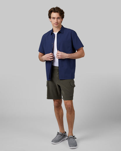 MEN'S STRETCH COMFORT "SWEATPANT" CARGO SHORT