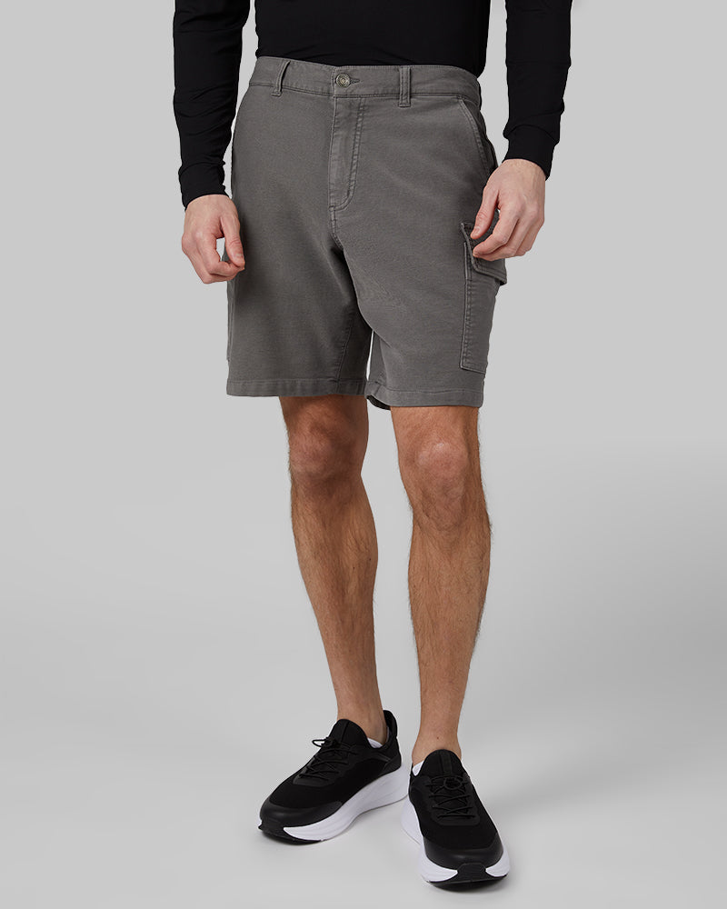 MEN'S STRETCH COMFORT "SWEATPANT" CARGO SHORT