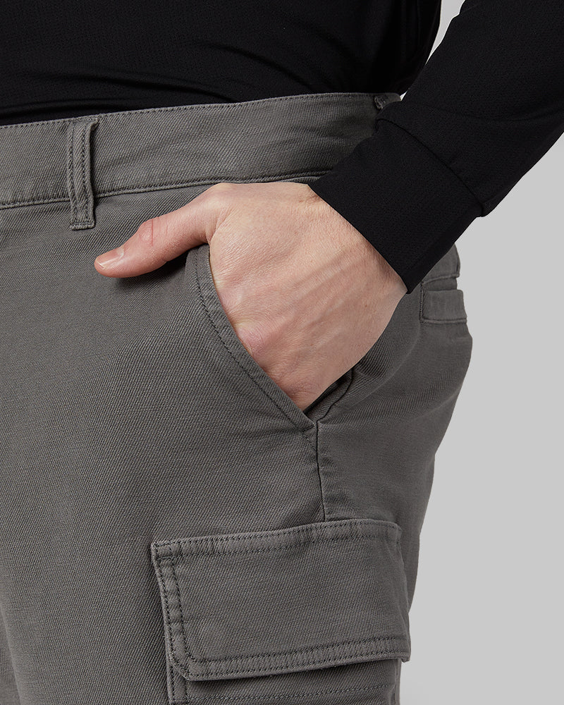 MEN'S STRETCH COMFORT "SWEATPANT" CARGO SHORT