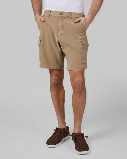 MEN'S STRETCH COMFORT "SWEATPANT" CARGO SHORT