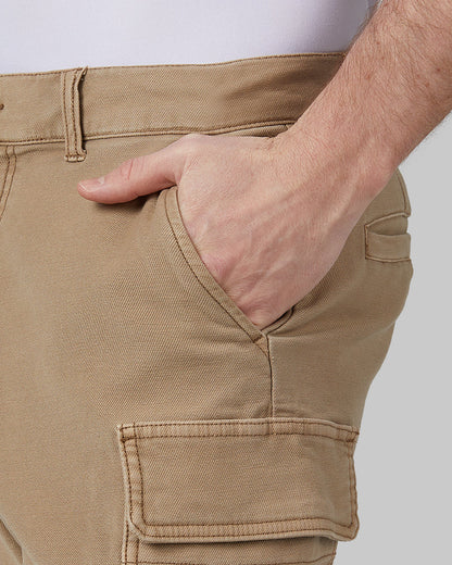MEN'S STRETCH COMFORT "SWEATPANT" CARGO SHORT