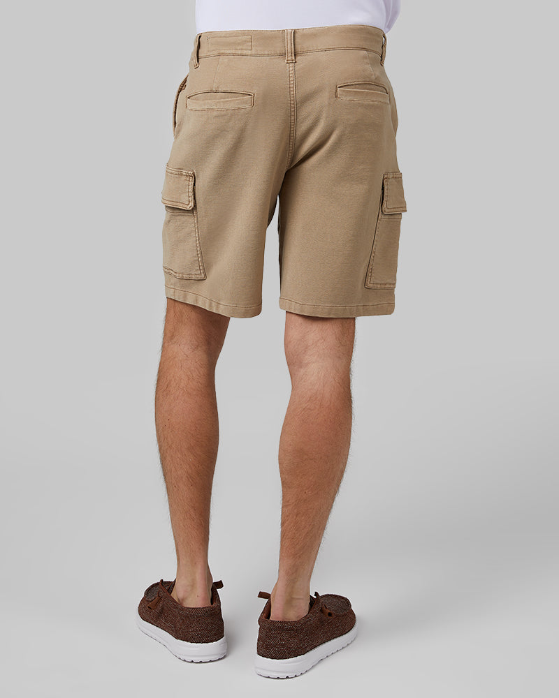 MEN'S STRETCH COMFORT "SWEATPANT" CARGO SHORT