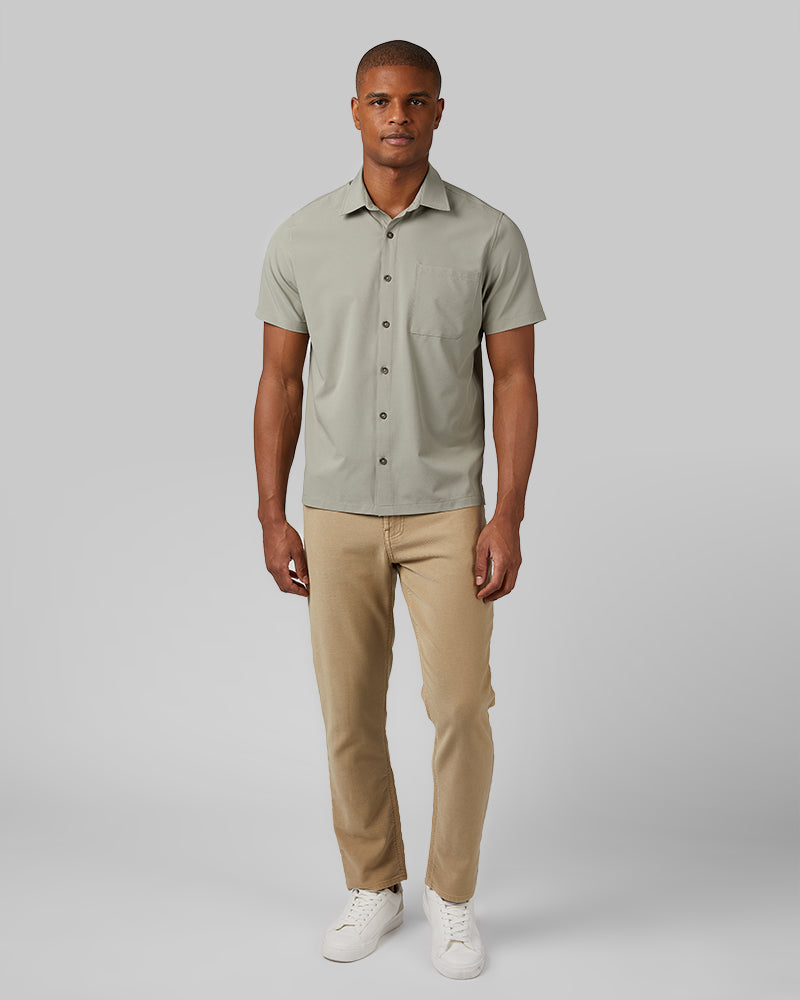 MEN'S CASUAL SHORT SLEEVE DRESS SHIRT