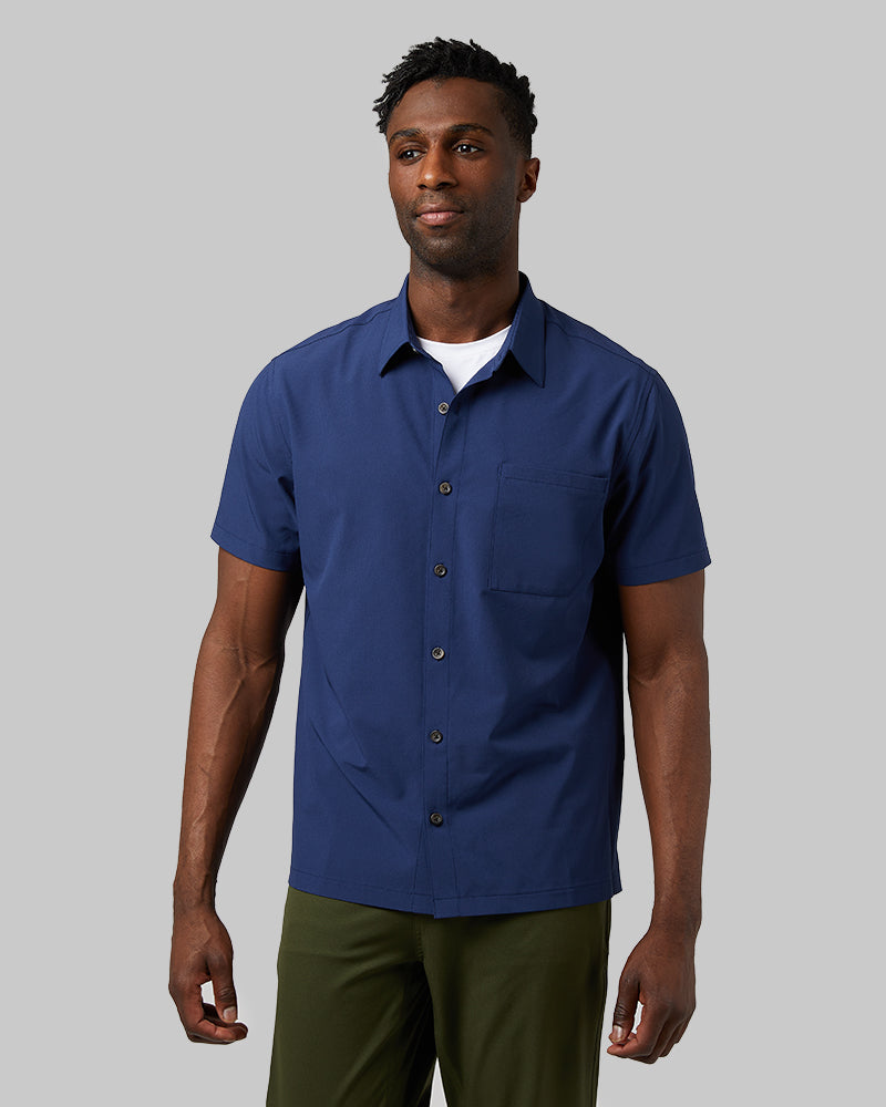 MEN'S CASUAL SHORT SLEEVE DRESS SHIRT