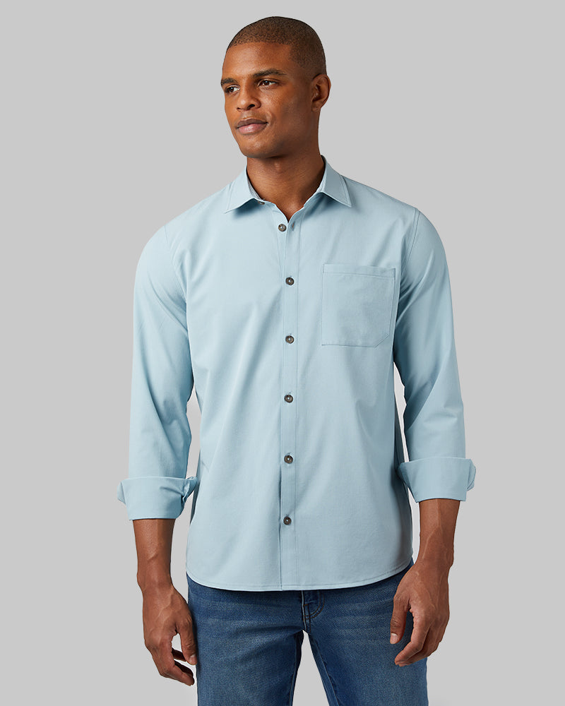 MEN'S CASUAL LONG SLEEVE DRESS SHIRT