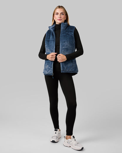 WOMEN'S REVERSIBLE LUXE FUR-LINED VEST