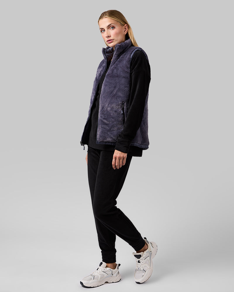 WOMEN'S REVERSIBLE LUXE FUR-LINED VEST