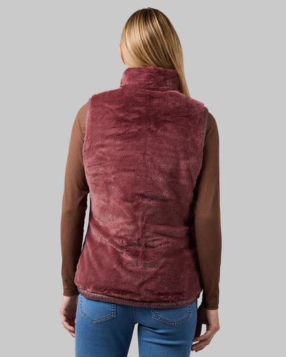 WOMEN'S REVERSIBLE LUXE FUR-LINED VEST