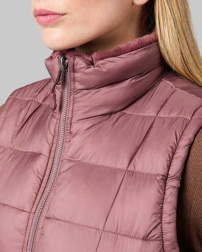 WOMEN'S REVERSIBLE LUXE FUR-LINED VEST