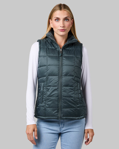 WOMEN'S REVERSIBLE LUXE FUR-LINED VEST
