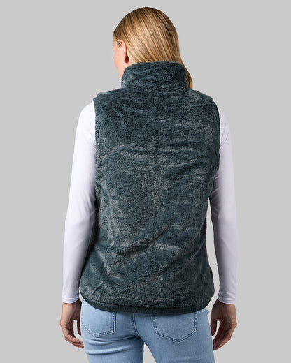 WOMEN'S REVERSIBLE LUXE FUR-LINED VEST