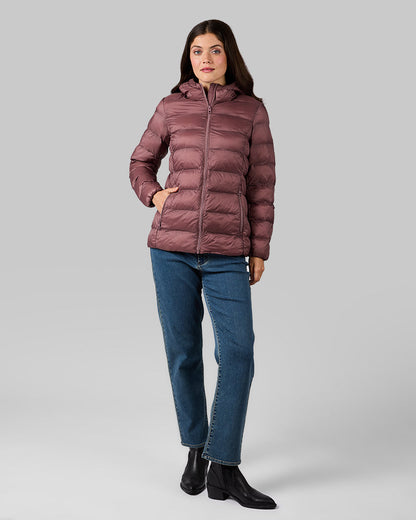 WOMEN'S LIGHTWEIGHT PACKABLE HOODED JACKET