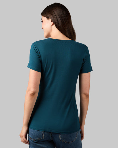 WOMEN'S SOFT RIB FITTED T-SHIRT