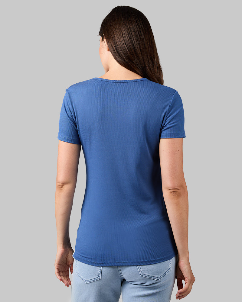 WOMEN'S SOFT RIB FITTED T-SHIRT