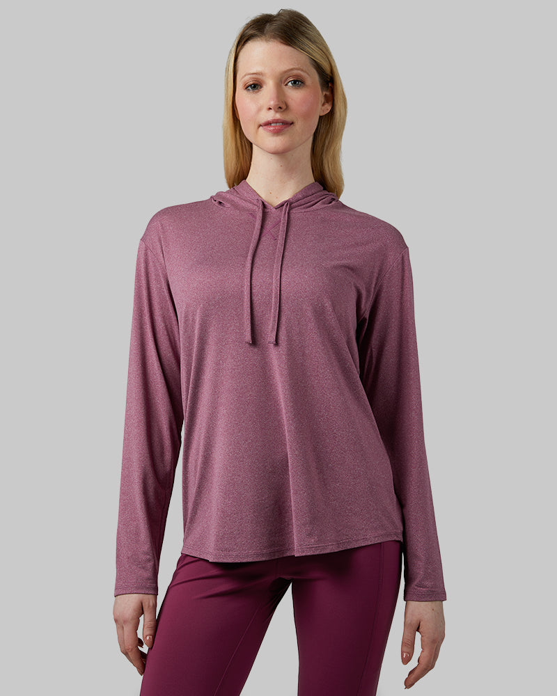 WOMEN'S COOL LONG SLEEVE HOODED T-SHIRT