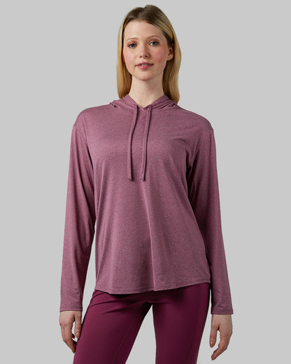 WOMEN'S COOL LONG SLEEVE HOODED T-SHIRT