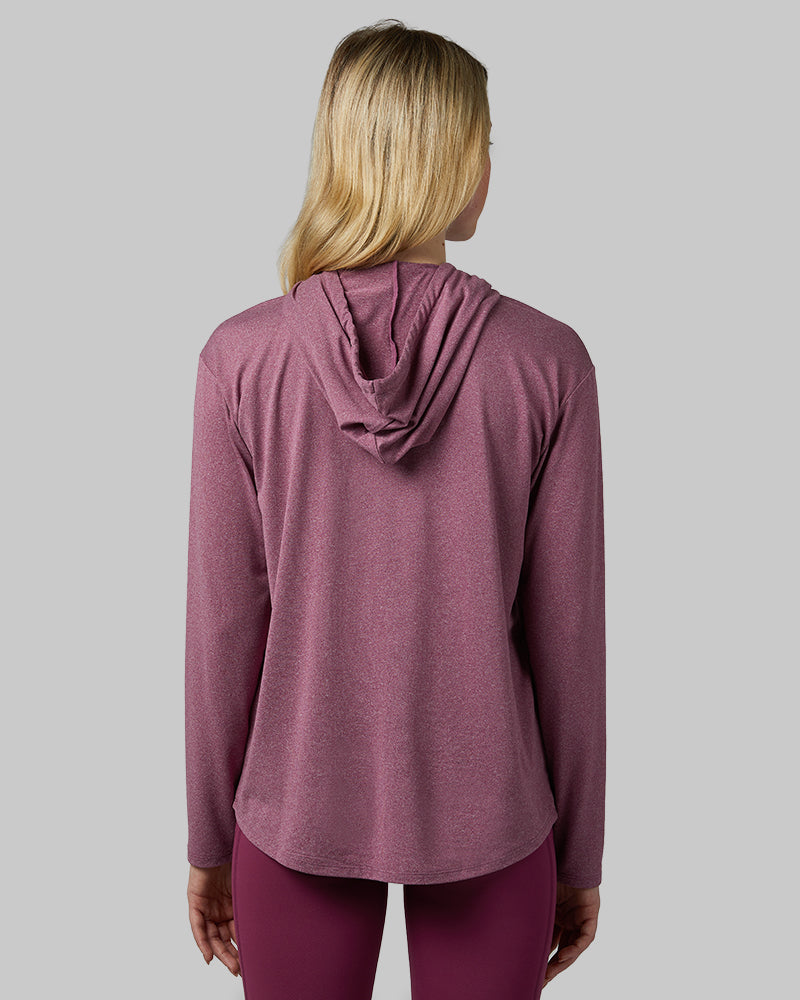 WOMEN'S COOL LONG SLEEVE HOODED T-SHIRT