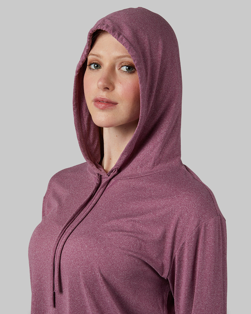 WOMEN'S COOL LONG SLEEVE HOODED T-SHIRT
