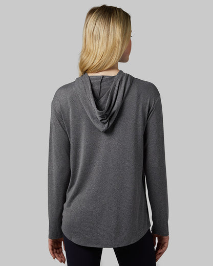WOMEN'S COOL LONG SLEEVE HOODED T-SHIRT