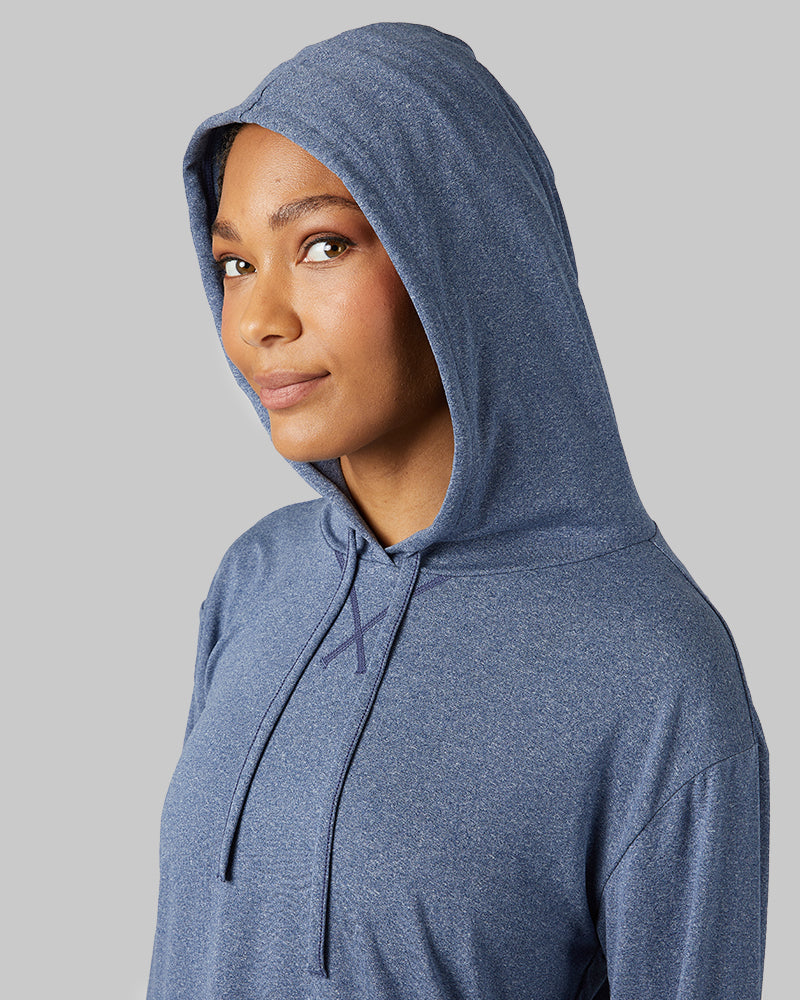WOMEN'S COOL LONG SLEEVE HOODED T-SHIRT
