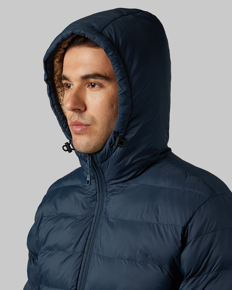 MEN'S HOODED SHERPA-LINED JACKET