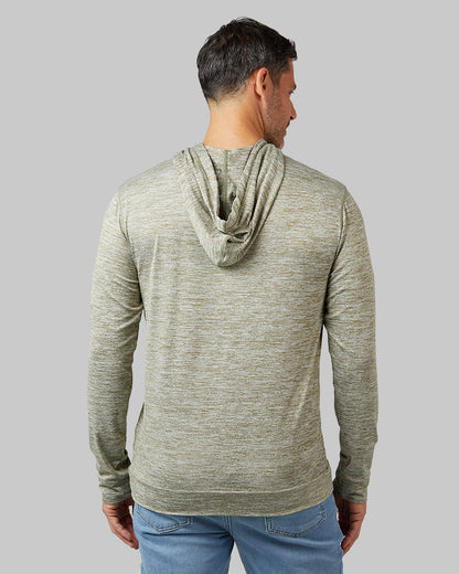 MEN'S COOL LONG SLEEVE HOODED T-SHIRT