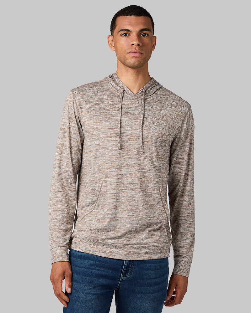 MEN'S COOL LONG SLEEVE HOODED T-SHIRT
