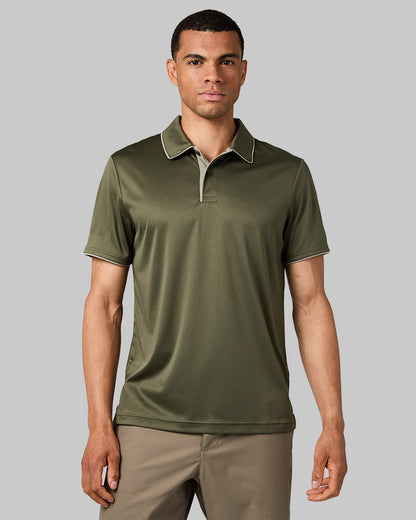 MEN'S STRETCH FLOW TIPPED POLO