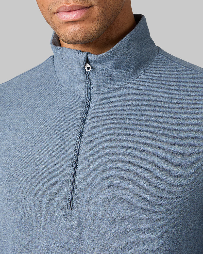 MEN'S SWEATER KNIT 1/4 ZIP TOP