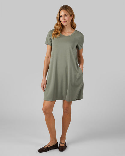 WOMEN'S SOFT KNIT POCKET DRESS