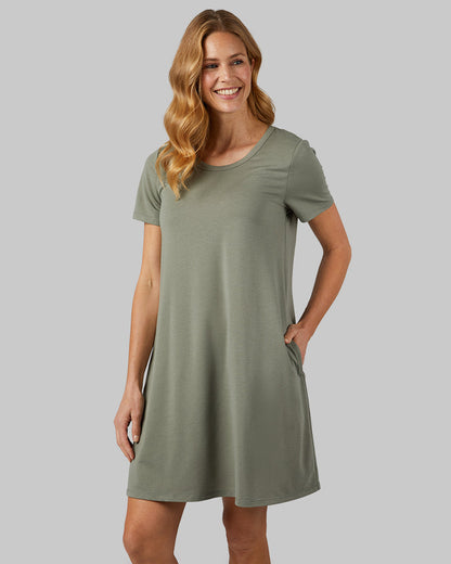 WOMEN'S SOFT KNIT POCKET DRESS