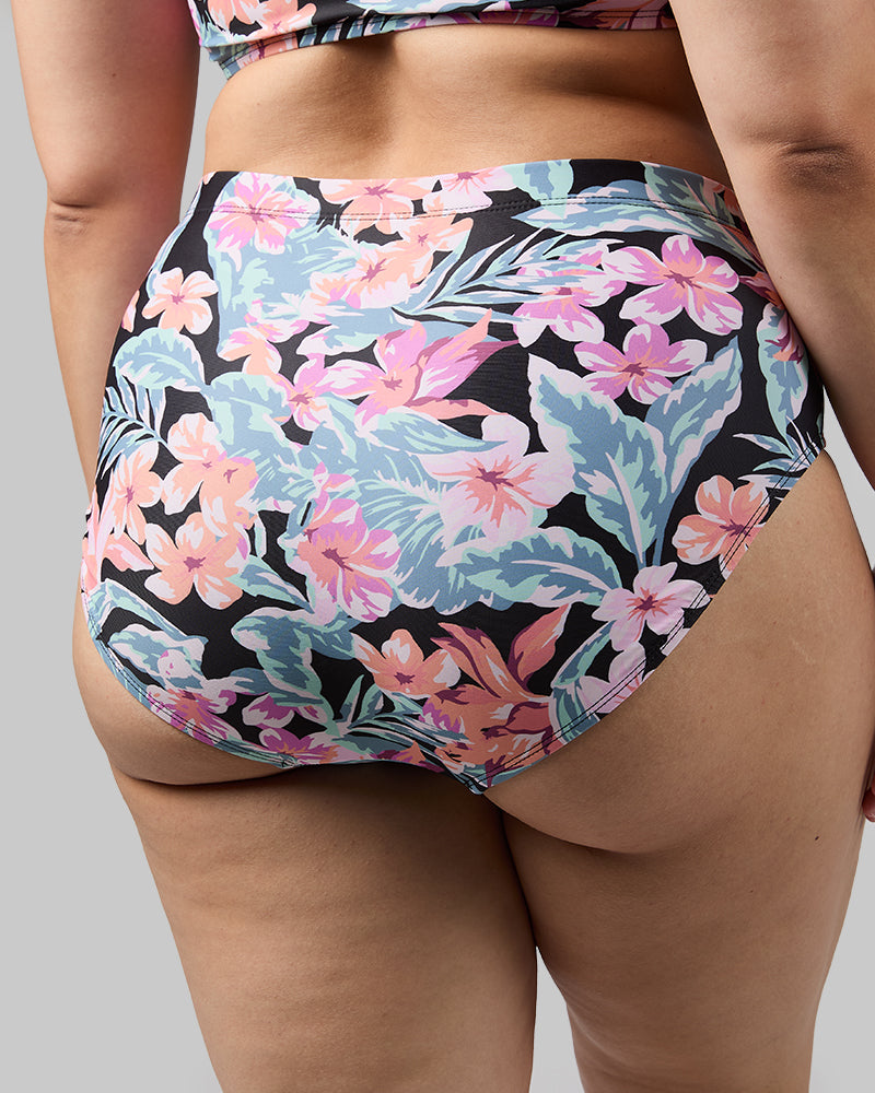 WOMEN'S HIGH-WAIST BIKINI SWIM BOTTOM