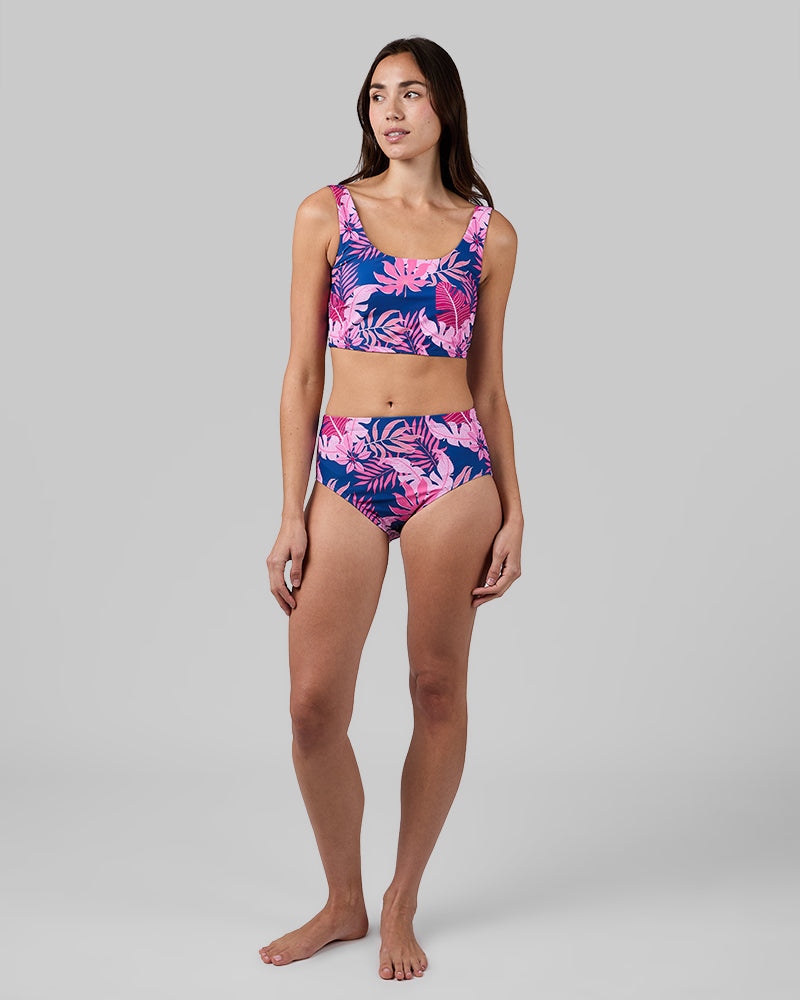 WOMEN'S HIGH-WAIST BIKINI SWIM BOTTOM
