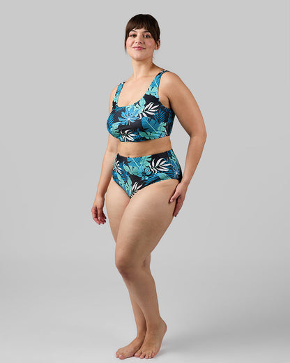 WOMEN'S HIGH-WAIST BIKINI SWIM BOTTOM