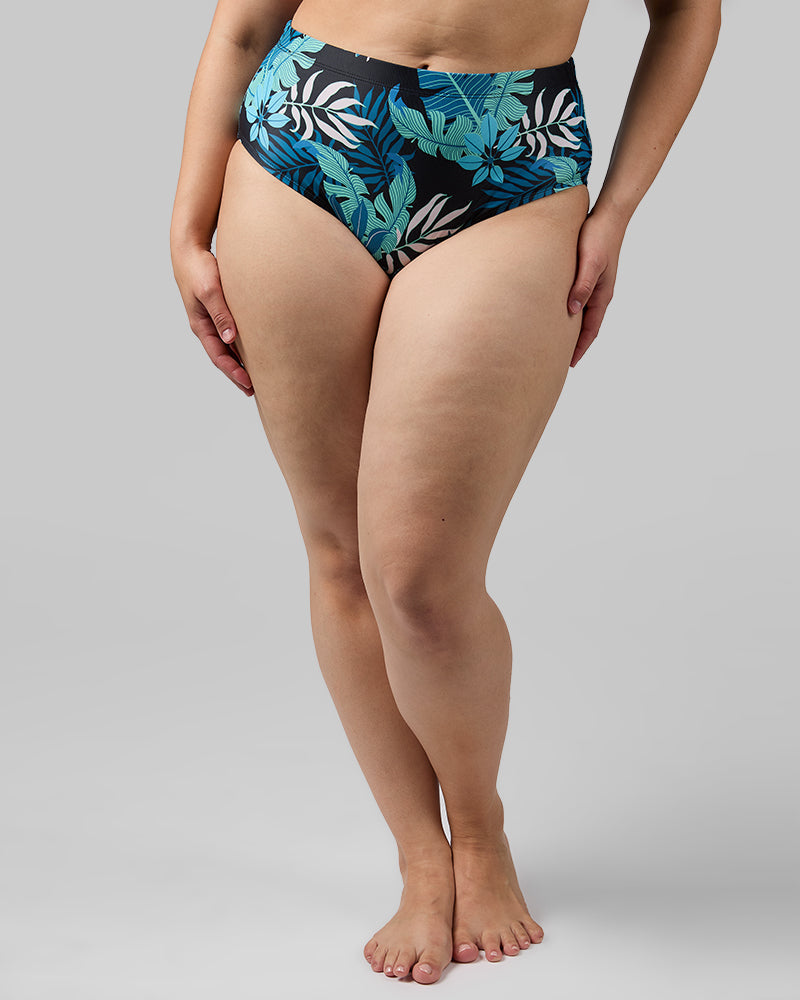 WOMEN'S HIGH-WAIST BIKINI SWIM BOTTOM