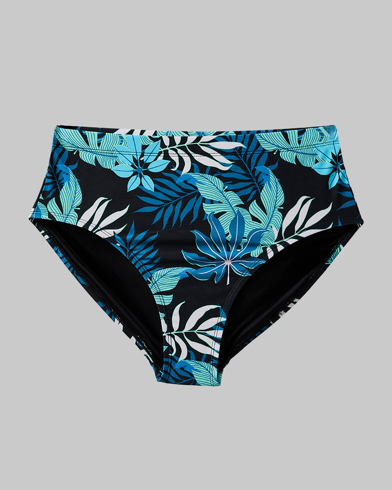 WOMEN'S HIGH-WAIST BIKINI SWIM BOTTOM