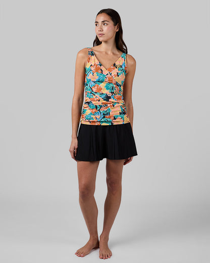 WOMEN'S FITTED RUCHED SWIM TANKINI