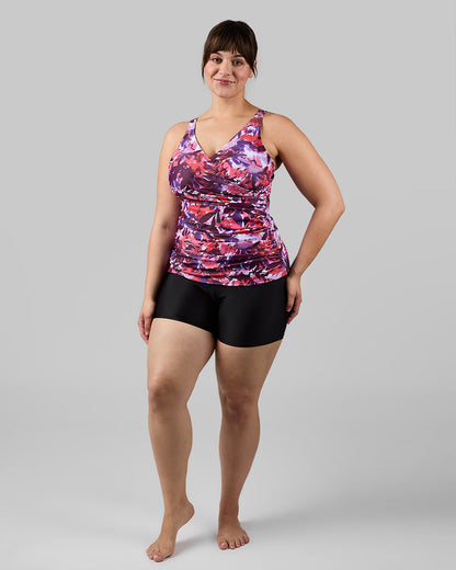 WOMEN'S FITTED RUCHED SWIM TANKINI