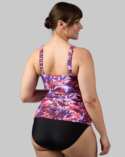 WOMEN'S FITTED RUCHED SWIM TANKINI