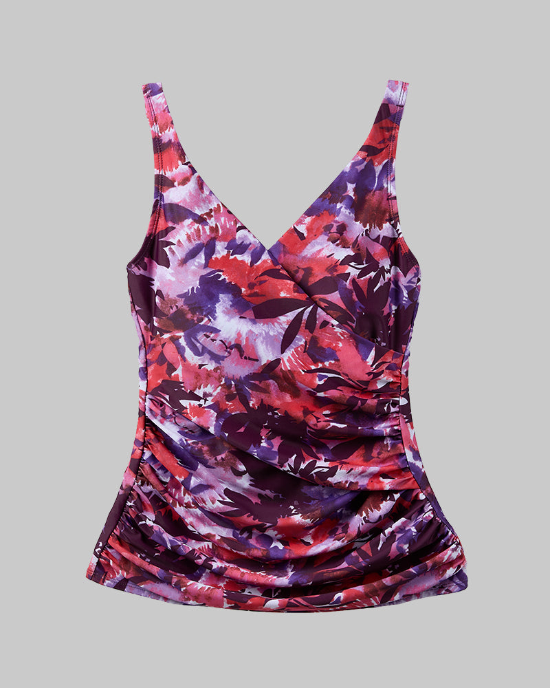 WOMEN'S FITTED RUCHED SWIM TANKINI