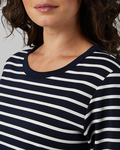 WOMEN'S LUXE KNIT 3/4 SLEEVE T-SHIRT