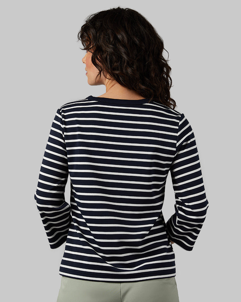 WOMEN'S LUXE KNIT 3/4 SLEEVE T-SHIRT
