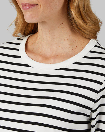 WOMEN'S LUXE KNIT 3/4 SLEEVE T-SHIRT