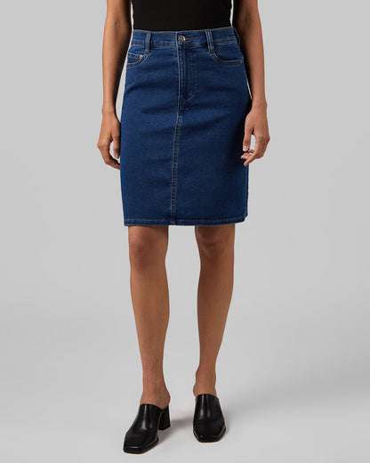 WOMEN'S STRETCH COMFORT JEAN SKIRT