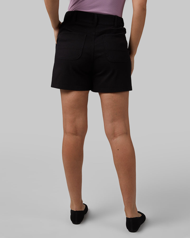 WOMEN'S MINI KNIT TWILL 5-INCH SHORT
