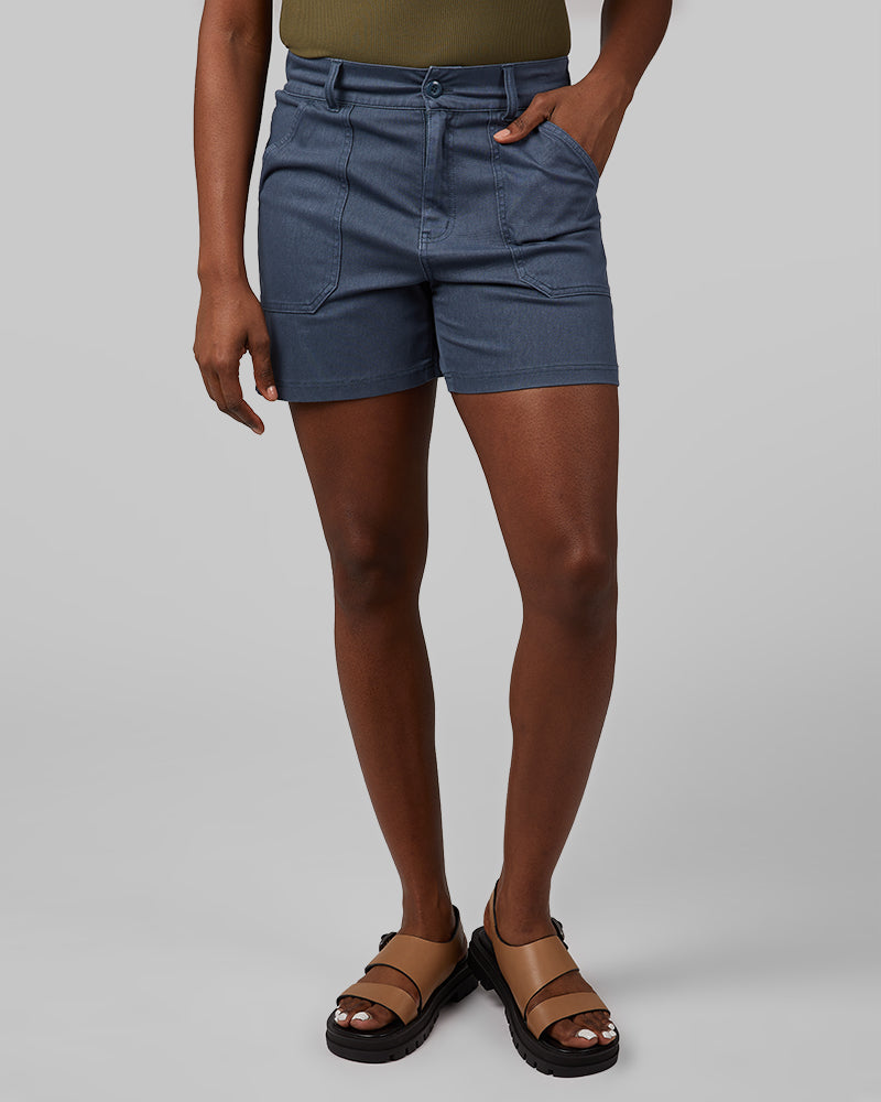 WOMEN'S MINI KNIT TWILL 5-INCH SHORT