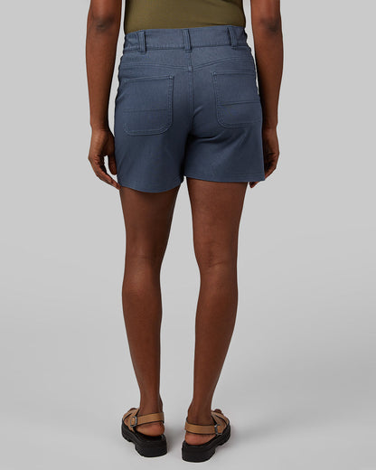 WOMEN'S MINI KNIT TWILL 5-INCH SHORT